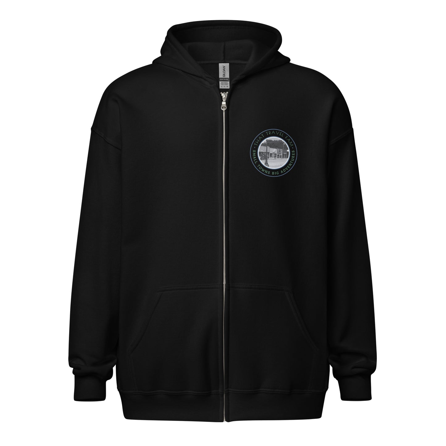 Unisex Heavy Blend Zip Hoodie | Small Towns Big Adventures