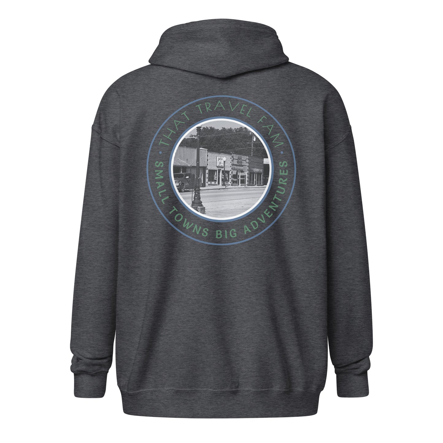 Unisex Heavy Blend Zip Hoodie | Small Towns Big Adventures