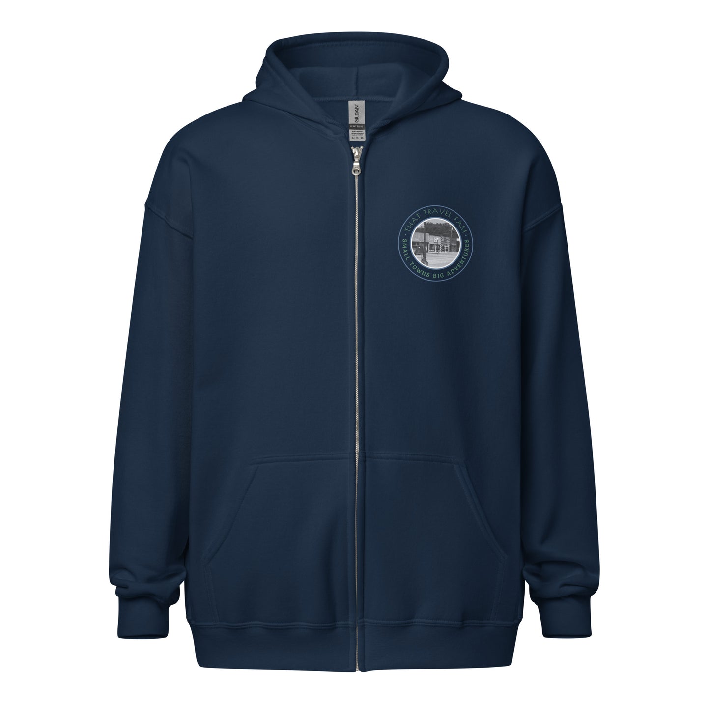 Unisex Heavy Blend Zip Hoodie | Small Towns Big Adventures