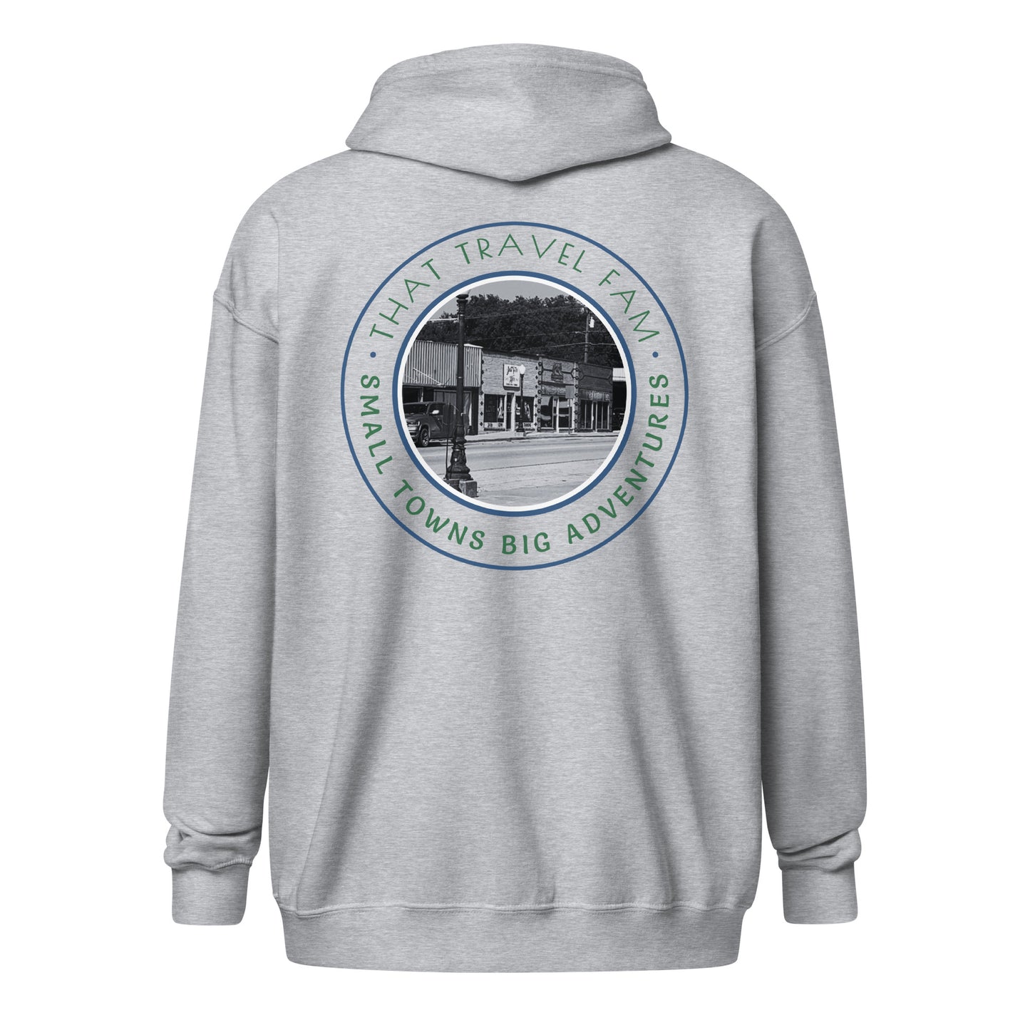 Unisex Heavy Blend Zip Hoodie | Small Towns Big Adventures