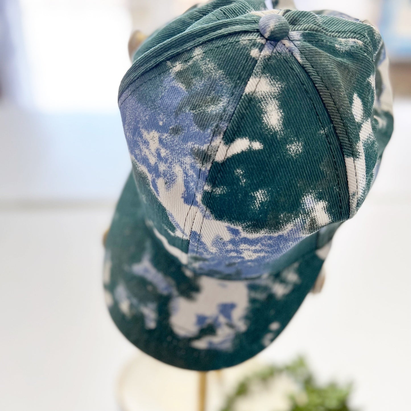 Tie Dye Trucker Hat | Fabric Back Criss Cross Cap