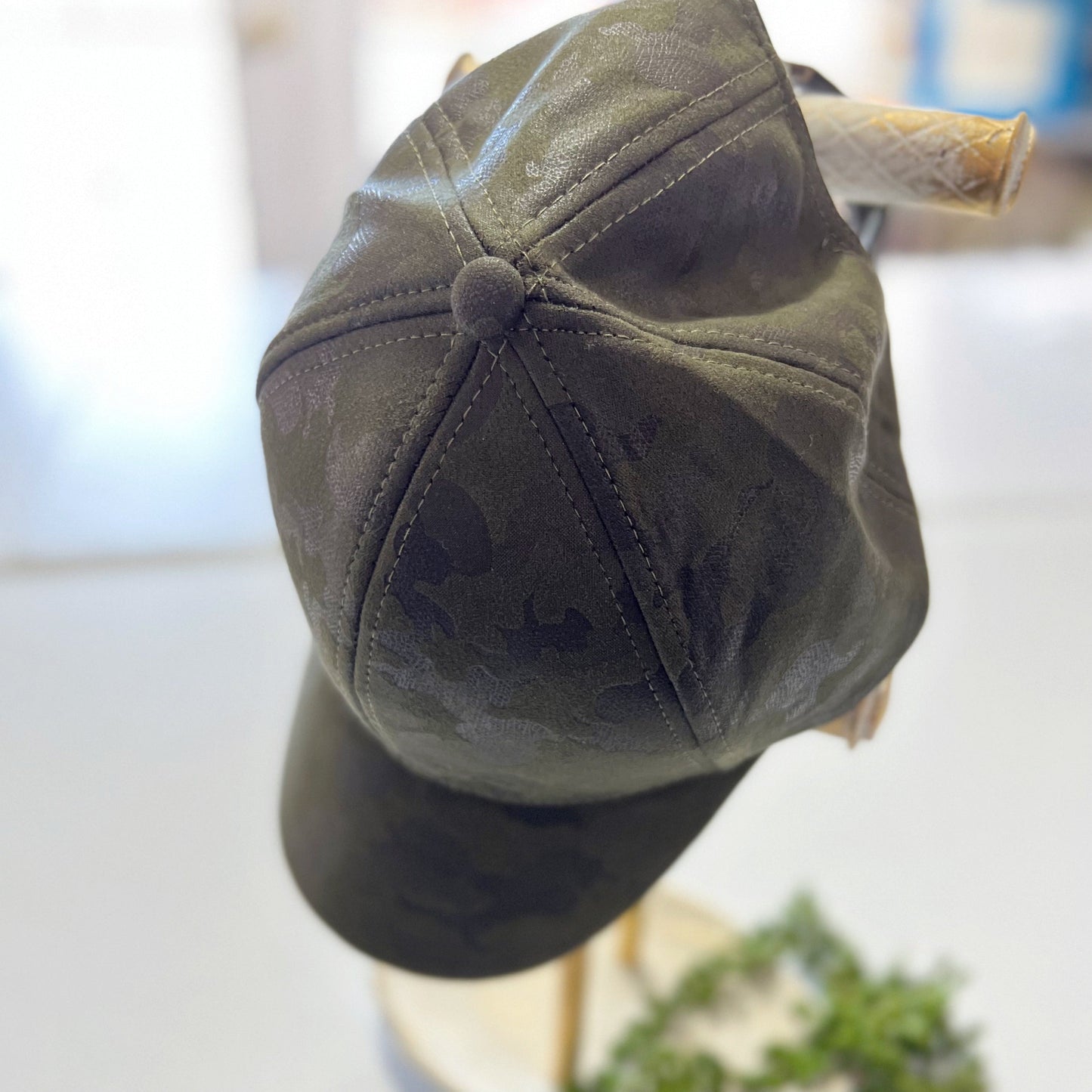 Olive Camo Cap | Adjustable Back