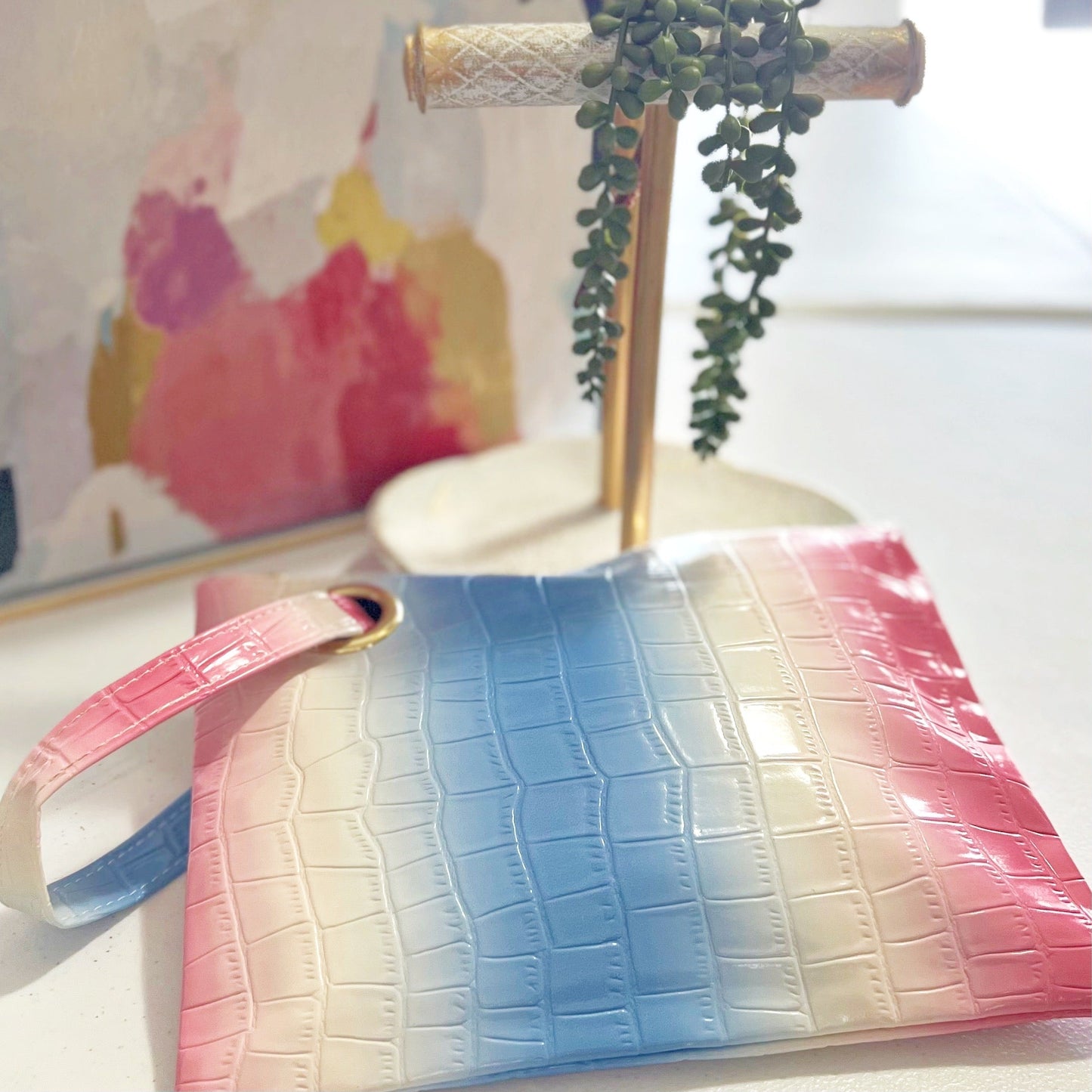 Spring in My Step Clutch