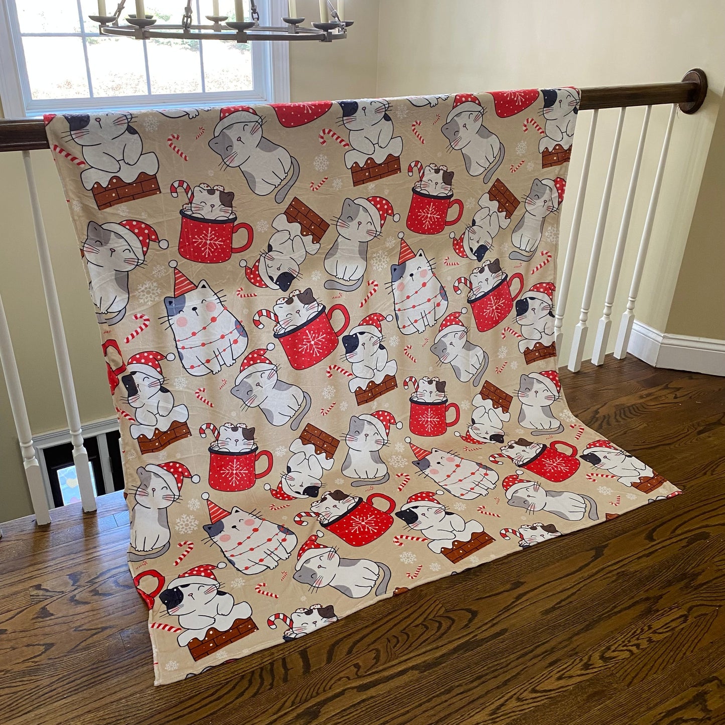 Blanket - Christmas - Cats - PREORDER